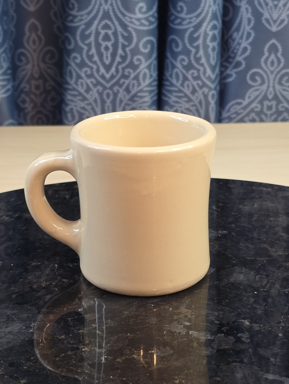 Vintage Heavy VICTOR Diner Mug Ivory Ceramic Heavy Restaurant Ware